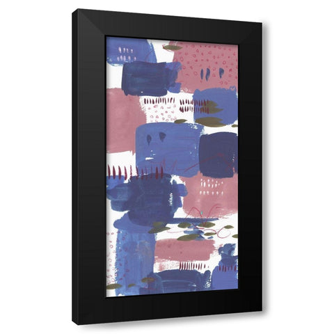The Movement II Black Modern Wood Framed Art Print with Double Matting by Wang, Melissa