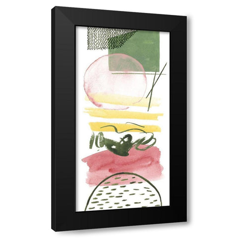 Meadow Field I Black Modern Wood Framed Art Print with Double Matting by Wang, Melissa