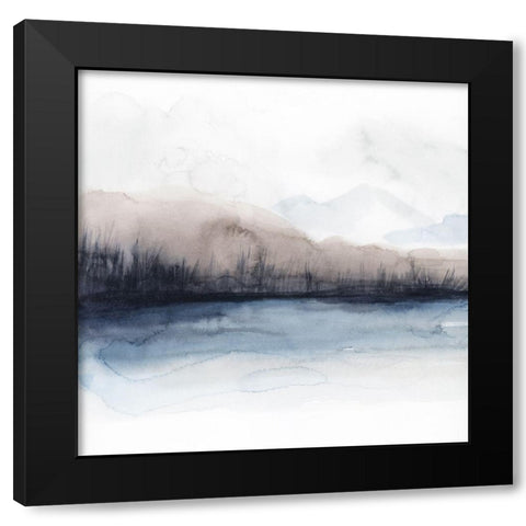 Horizon Shadow II Black Modern Wood Framed Art Print with Double Matting by Popp, Grace