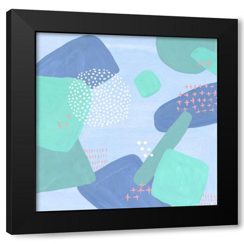 Spaces Between I Black Modern Wood Framed Art Print by Wang, Melissa