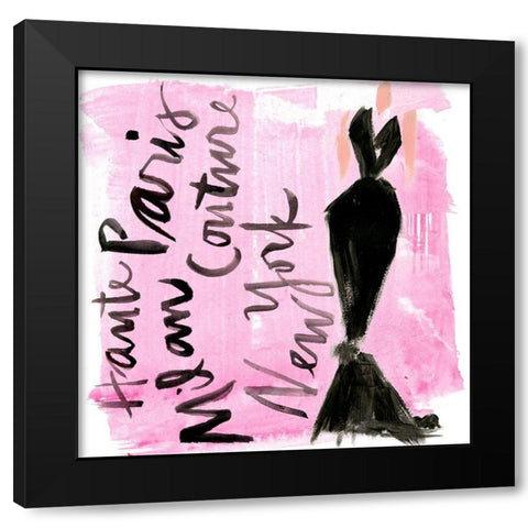 Runway  I Black Modern Wood Framed Art Print by Parker, Jennifer Paxton