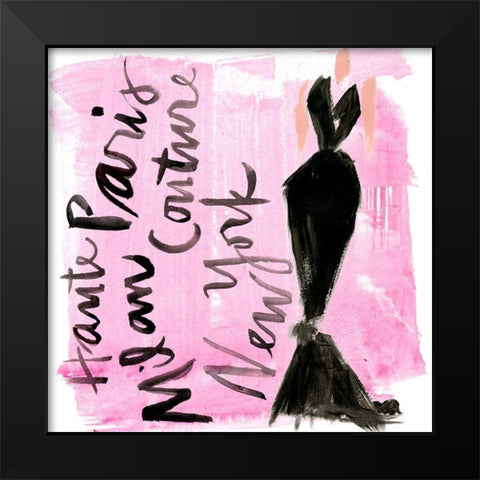 Runway  I Black Modern Wood Framed Art Print by Parker, Jennifer Paxton