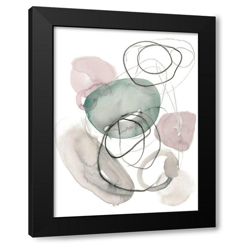 Sea Glass Stack I Black Modern Wood Framed Art Print by Parker, Jennifer Paxton
