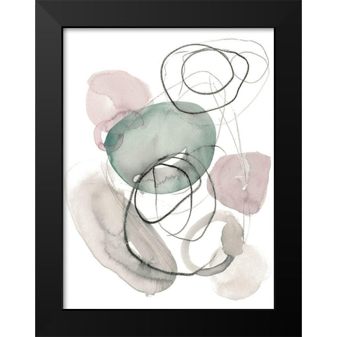 Sea Glass Stack I Black Modern Wood Framed Art Print by Parker, Jennifer Paxton