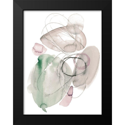 Sea Glass Stack II Black Modern Wood Framed Art Print by Parker, Jennifer Paxton