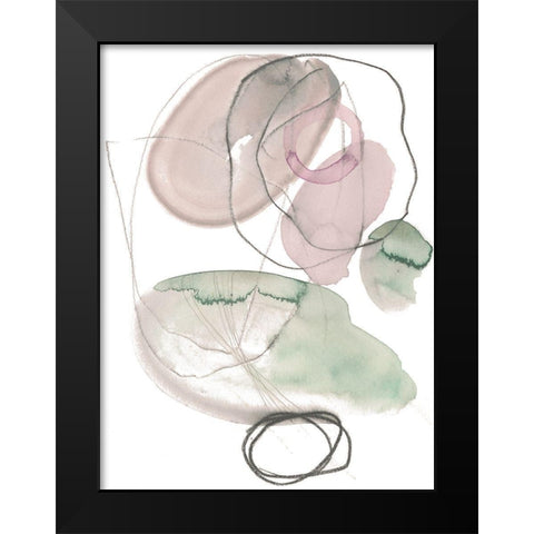 Sea Glass Stack III Black Modern Wood Framed Art Print by Parker, Jennifer Paxton