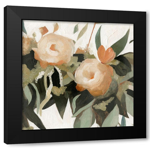 Floral Disarray I Black Modern Wood Framed Art Print with Double Matting by Scarvey, Emma