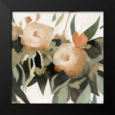Floral Disarray I Black Modern Wood Framed Art Print by Scarvey, Emma