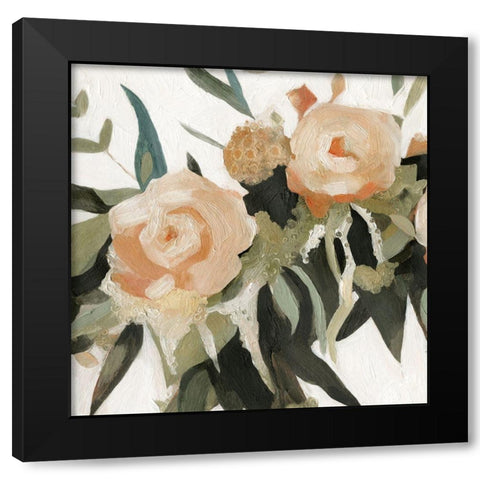 Floral Disarray III Black Modern Wood Framed Art Print with Double Matting by Scarvey, Emma