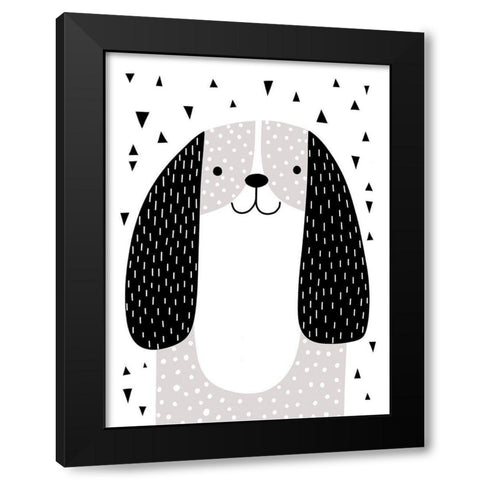 Mix and Match Animal VII Black Modern Wood Framed Art Print with Double Matting by Borges, Victoria