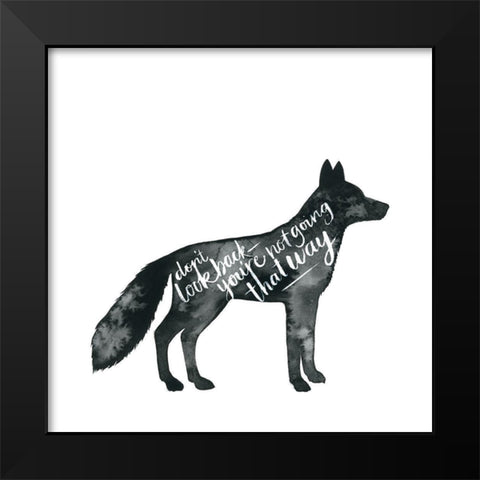 Wise Walker III Black Modern Wood Framed Art Print by Popp, Grace