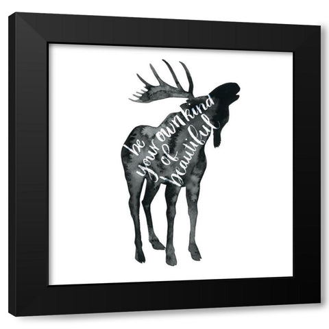 Wise Walker IV Black Modern Wood Framed Art Print with Double Matting by Popp, Grace