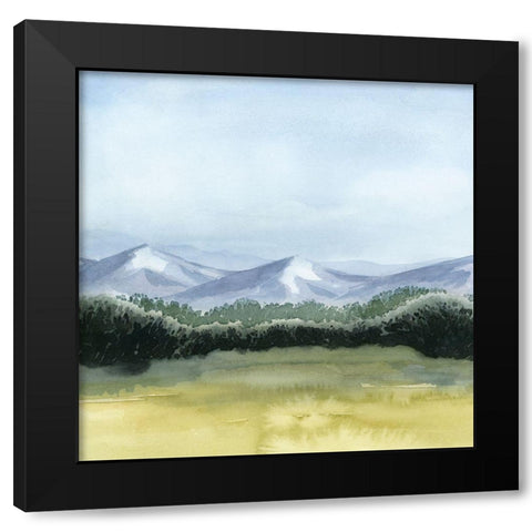 Blue Mountain Break II Black Modern Wood Framed Art Print with Double Matting by Popp, Grace