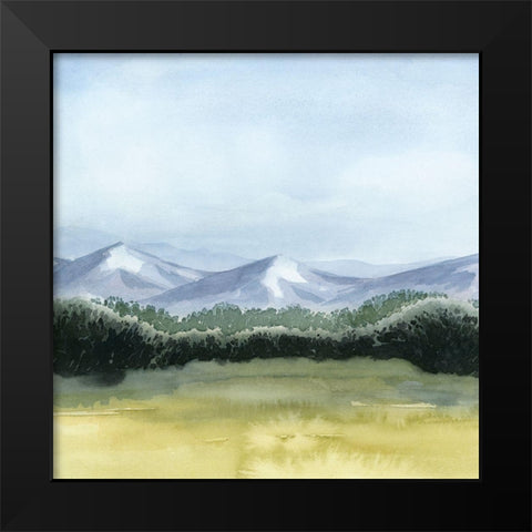 Blue Mountain Break II Black Modern Wood Framed Art Print by Popp, Grace