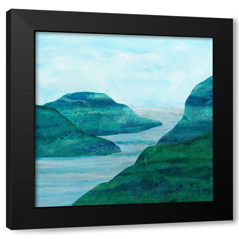 Secret Places II Black Modern Wood Framed Art Print by Chandler, Sharon