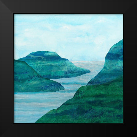 Secret Places II Black Modern Wood Framed Art Print by Chandler, Sharon