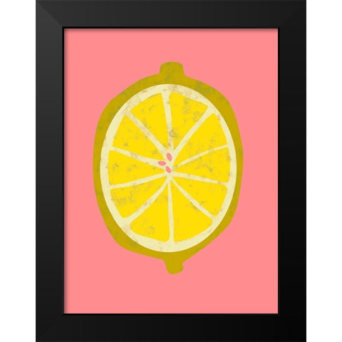 Fruit Party II Black Modern Wood Framed Art Print by Zarris, Chariklia