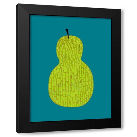 Fruit Party IV Black Modern Wood Framed Art Print with Double Matting by Zarris, Chariklia