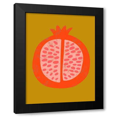 Fruit Party VI Black Modern Wood Framed Art Print with Double Matting by Zarris, Chariklia