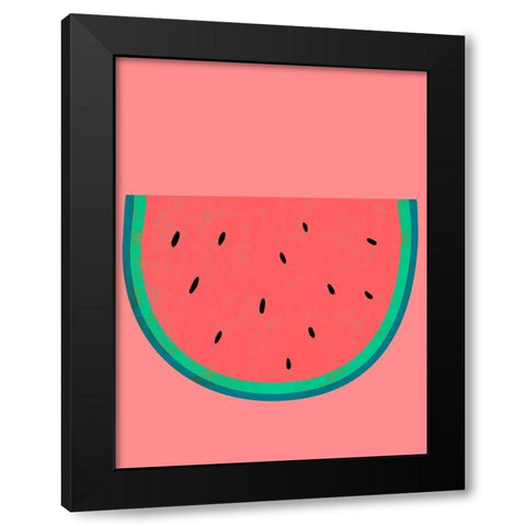 Fruit Party VIII Black Modern Wood Framed Art Print with Double Matting by Zarris, Chariklia