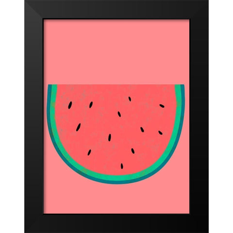 Fruit Party VIII Black Modern Wood Framed Art Print by Zarris, Chariklia