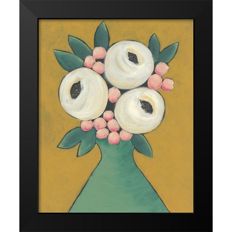 Country Garden Bouquet II Black Modern Wood Framed Art Print by Moore, Regina