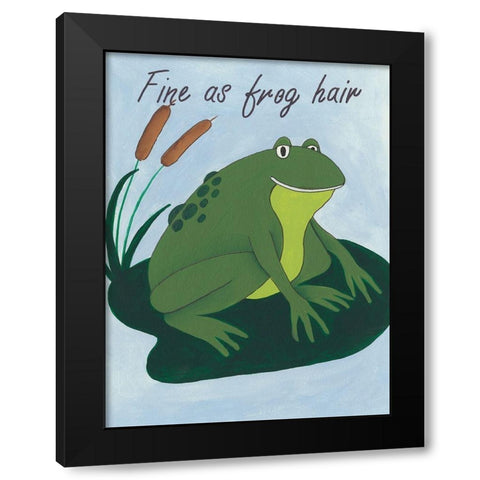 Animal Expressions I Black Modern Wood Framed Art Print by Moore, Regina