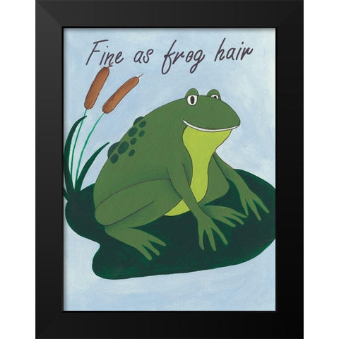 Animal Expressions I Black Modern Wood Framed Art Print by Moore, Regina