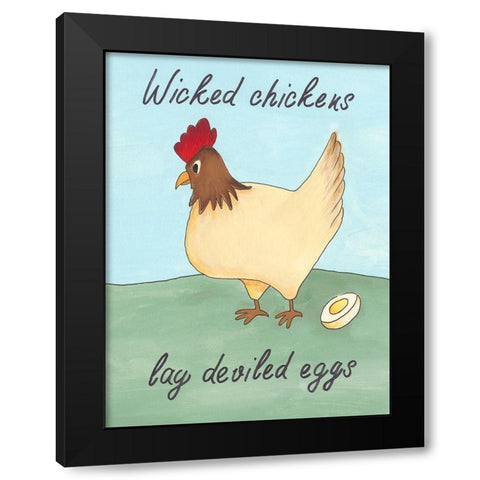 Animal Expressions II Black Modern Wood Framed Art Print by Moore, Regina