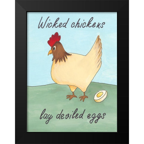 Animal Expressions II Black Modern Wood Framed Art Print by Moore, Regina