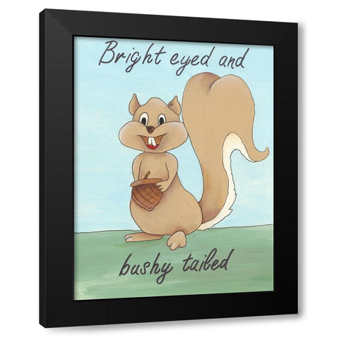 Animal Expressions III Black Modern Wood Framed Art Print by Moore, Regina