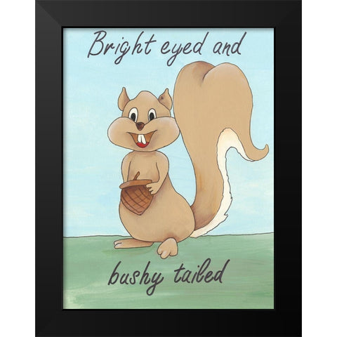 Animal Expressions III Black Modern Wood Framed Art Print by Moore, Regina