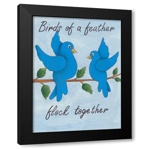 Animal Expressions IV Black Modern Wood Framed Art Print by Moore, Regina