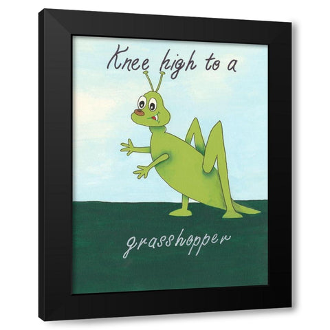 Animal Expressions VI Black Modern Wood Framed Art Print by Moore, Regina