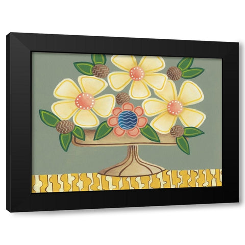 Full of Fun Bouquet I Black Modern Wood Framed Art Print with Double Matting by Moore, Regina