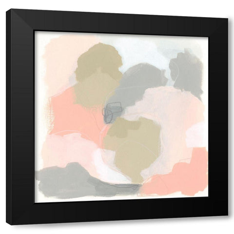 Pink Cloud II Black Modern Wood Framed Art Print by Vess, June Erica