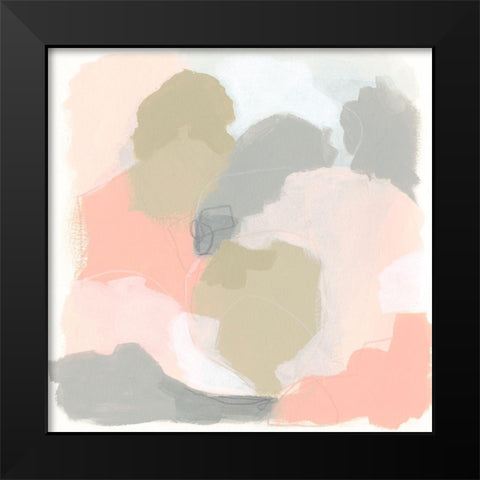 Pink Cloud II Black Modern Wood Framed Art Print by Vess, June Erica