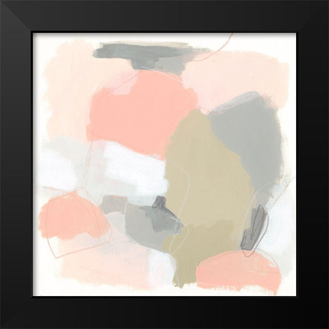 Pink Cloud III Black Modern Wood Framed Art Print by Vess, June Erica