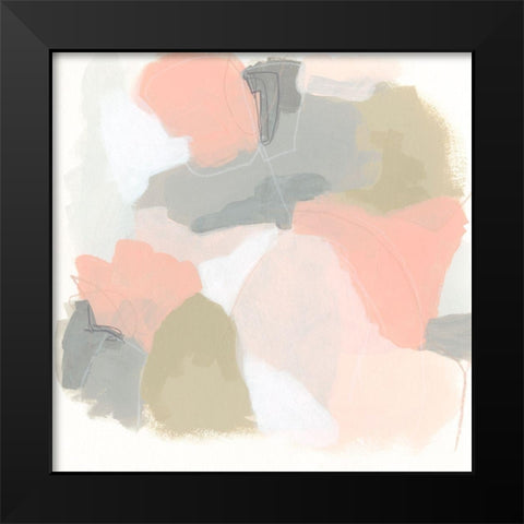 Pink Cloud IV Black Modern Wood Framed Art Print by Vess, June Erica