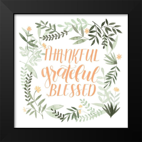 Grateful II Black Modern Wood Framed Art Print by Popp, Grace