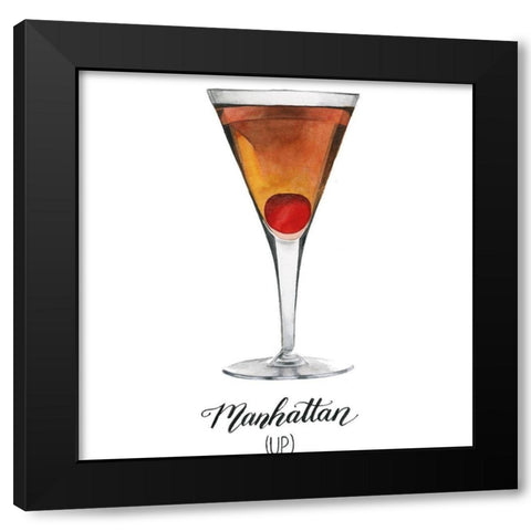 Classic Happy Hour III Black Modern Wood Framed Art Print with Double Matting by Popp, Grace