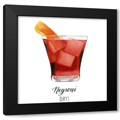 Classic Happy Hour IV Black Modern Wood Framed Art Print by Popp, Grace