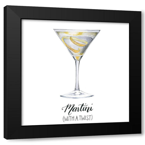 Classic Happy Hour V Black Modern Wood Framed Art Print by Popp, Grace