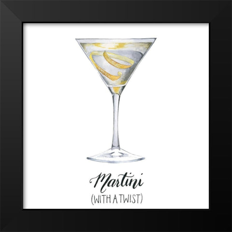 Classic Happy Hour V Black Modern Wood Framed Art Print by Popp, Grace