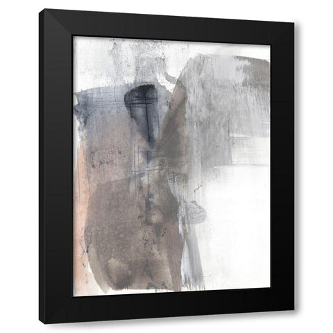 Sepia Blush II Black Modern Wood Framed Art Print with Double Matting by Goldberger, Jennifer
