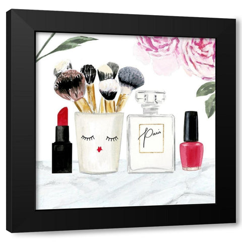 Get Glam X Black Modern Wood Framed Art Print with Double Matting by Borges, Victoria