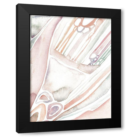 Life Form II Black Modern Wood Framed Art Print with Double Matting by Wang, Melissa