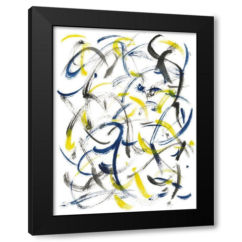 The Appearance of Wind II Black Modern Wood Framed Art Print by Wang, Melissa