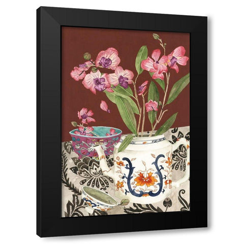 Elegant Arrangement II Black Modern Wood Framed Art Print by Wang, Melissa