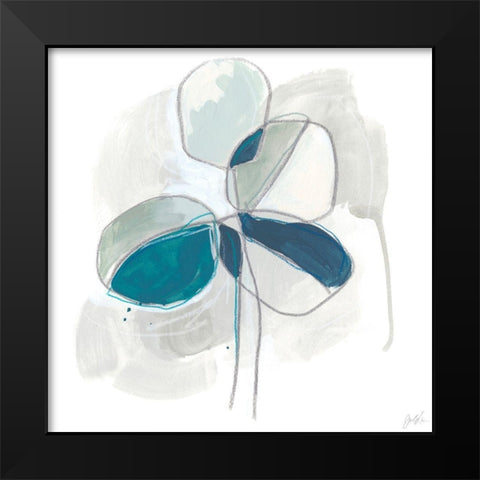 Elliptic Posey IV Black Modern Wood Framed Art Print by Vess, June Erica